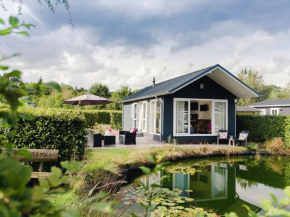 Beautiful chalet in a holiday park by a pond